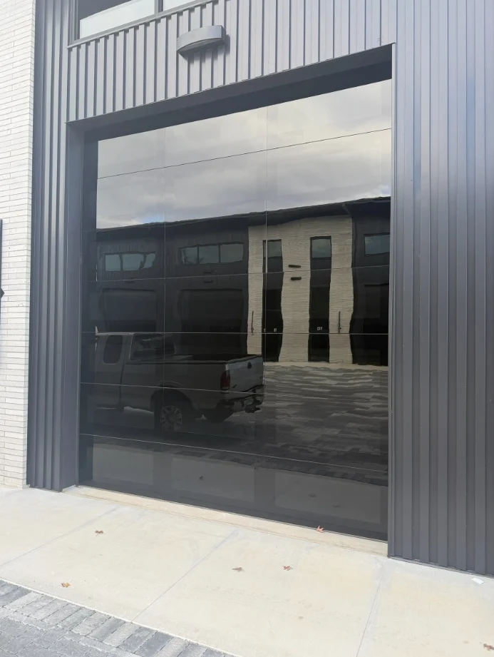 Modern Glass Garage Doors